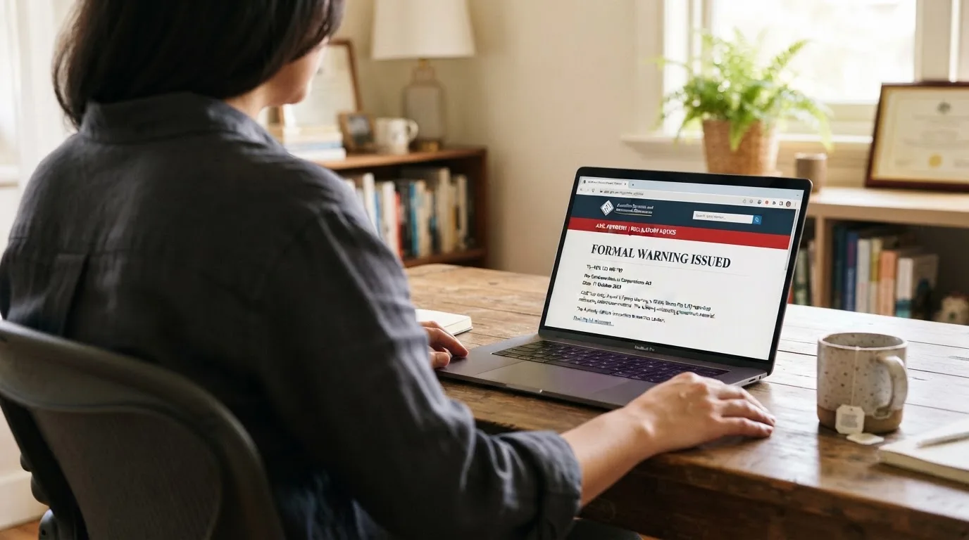 A laptop screen split between two browser tabs, one showing a comparison table and the other a search results page.